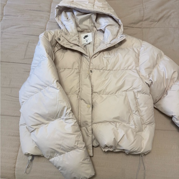 Nike Cream Pea Coat - Picture 1 of 4